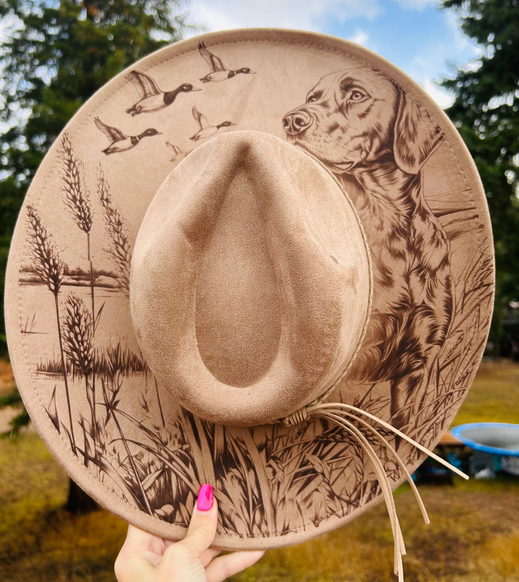 Duck Hunter Dog Hunting Fedora Hat