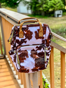 Cow Print Diaper Bag