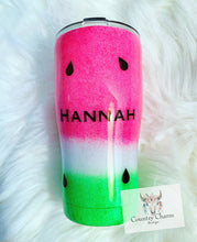 Load image into Gallery viewer, If you Drink Don’t Drive Do the Watermelon Crawl Tumbler
