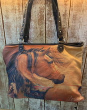 Load image into Gallery viewer, Horse Canvas Tote
