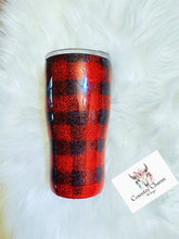 Load image into Gallery viewer, Buffalo Plaid Mama Bear Tumbler
