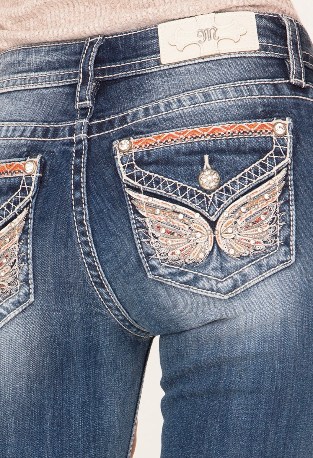 Miss Me Butterfly Haven Bootcut Jeans