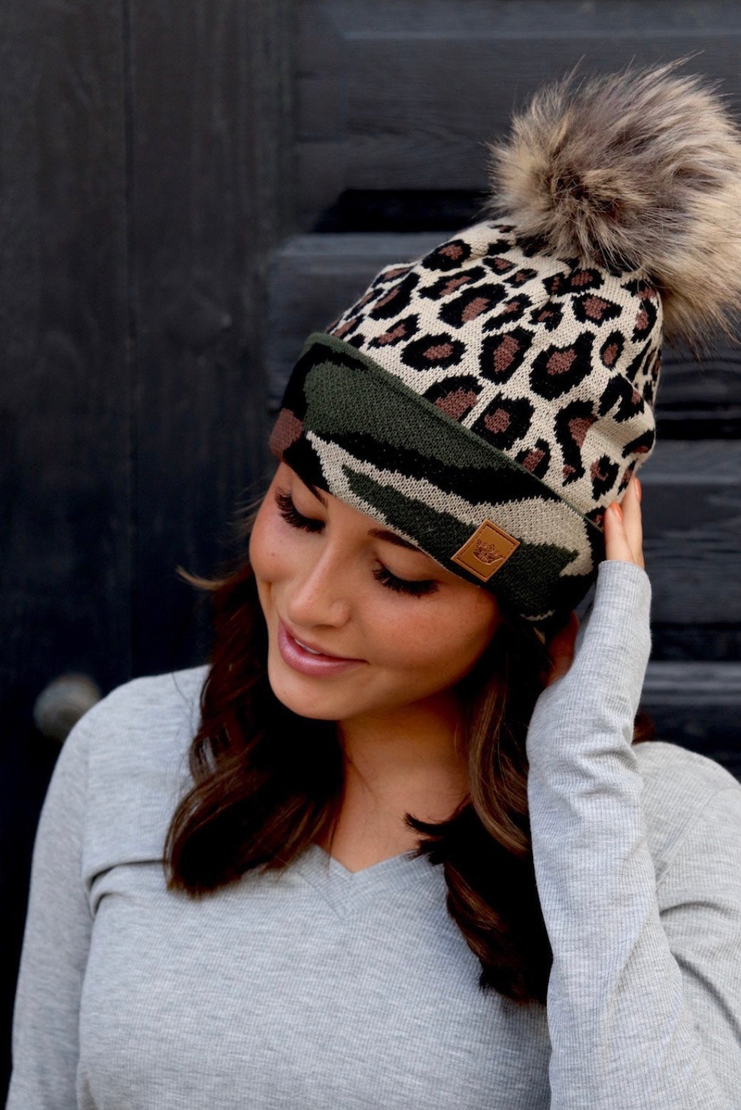 Camo Leopard Hat