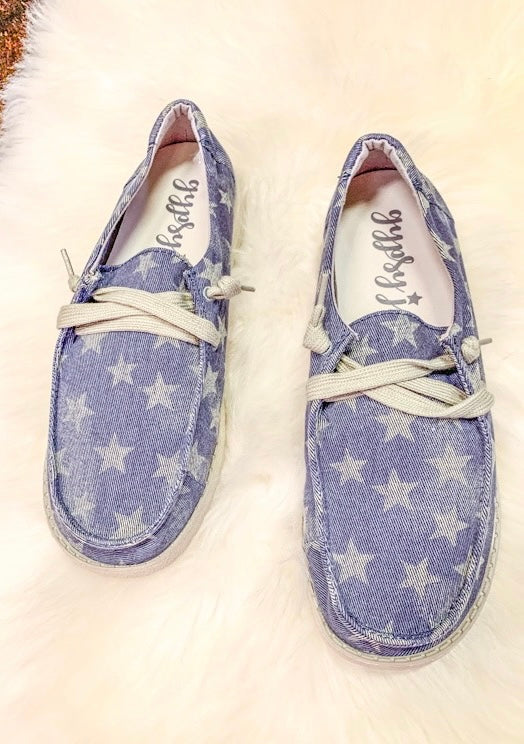 Gypsy Jazz Blue Star Holly Sneakers