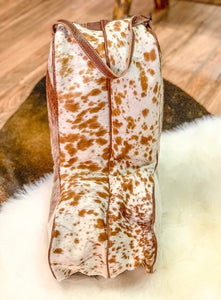 Cowhide & Leather Boot Bag