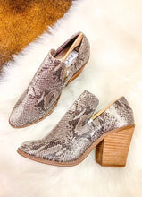 Load image into Gallery viewer, Studded Snakeskin Booties
